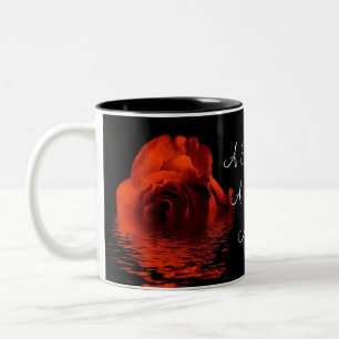 Eine Rose für eine perfekte Mutter Zweifarbige Tasse