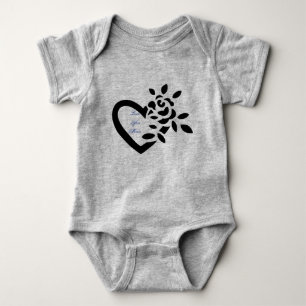 Eine Rose für Ihr Baby. Baby Strampler