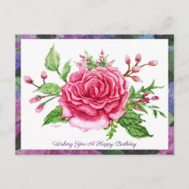 Eine Rose ist eine Rose, die Postkarte begrüßt
