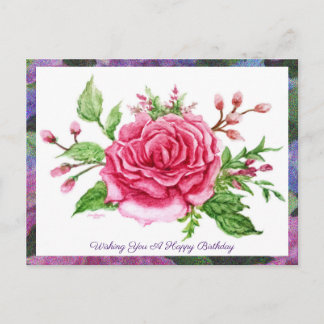Eine Rose ist eine Rose, die Postkarte begrüßt