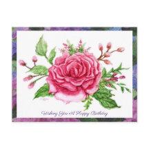 Eine Rose ist eine Rose, die Postkarte begrüßt