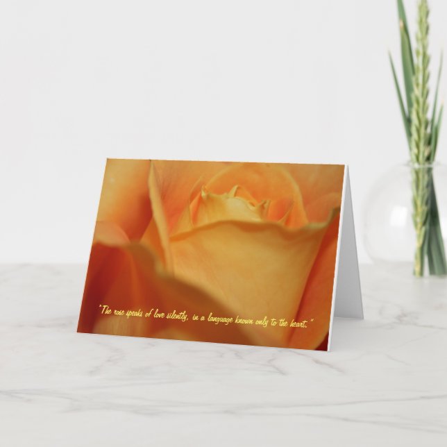 "Eine Rose"-Karte und Briefmarke Karte (Vorderseite)