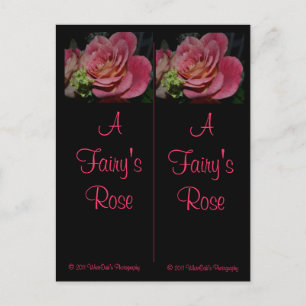 Eine Rose-Lesezeichen-Postkarte Postkarte