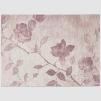 Eine Rose-und-Spitze-Serie Design #12 Seidenpapier