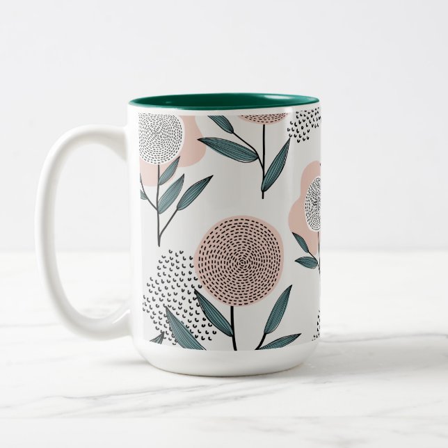 Eine Rose Zweifarbige Tasse (Links)