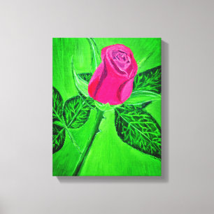 Eine Rosenleinwandkunst Leinwanddruck