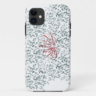 eine rote Blume auf schwarzem Hintergrund Case-Mate iPhone Hülle