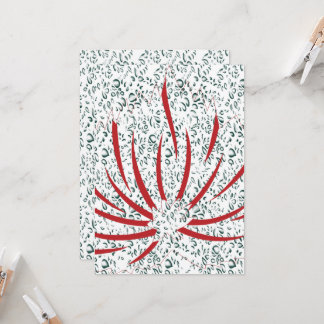 eine rote Blume auf schwarzem Hintergrund Einladung