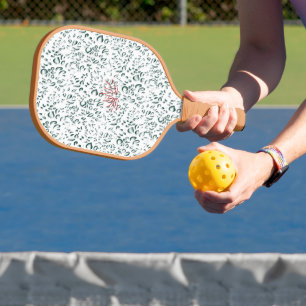 eine rote Blume auf schwarzem Hintergrund Pickleball Schläger