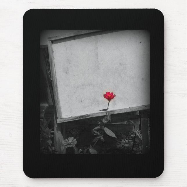 Eine Rote Blume Mousepad (Vorne)