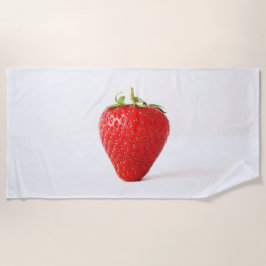 Eine Rote Erdbeere btcnm Strandtuch