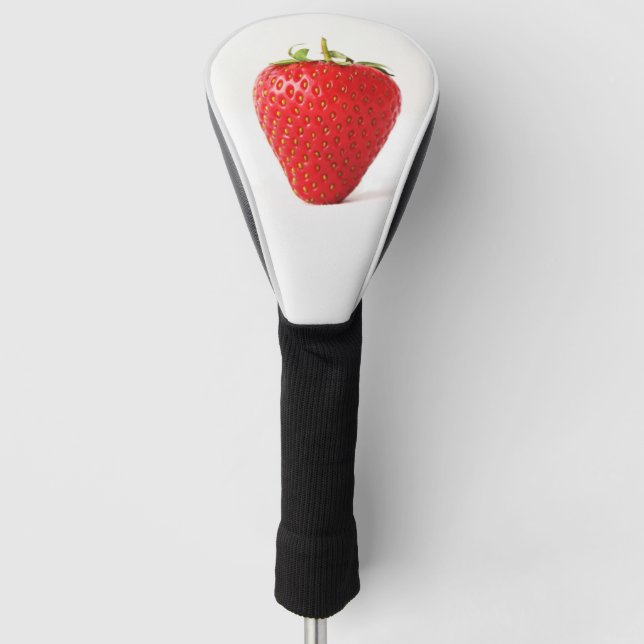 Eine Rote Erdbeere dcm Golf Headcover (Vorderseite)