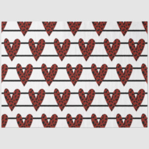 Eine rote und schwarze Valentins-Designserie 3 Seidenpapier