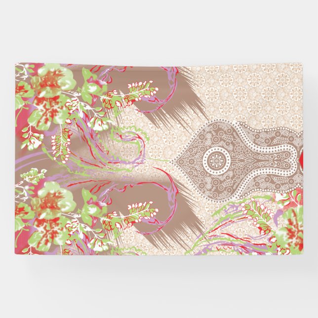 eine rote Vase mit Blume darauf. Banner (Horizontal)