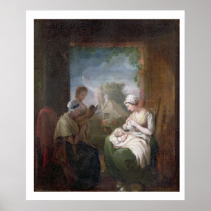 Eine ruhige Zeit, c.1810 (Öl auf Leinwand) Poster