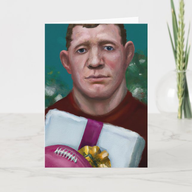 Eine ruhmby Christmas - Rugby Grußkarte Feiertagskarte (Vorderseite)