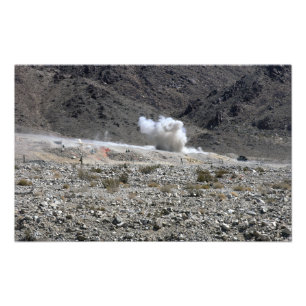 Eine Runde aus einem AT-4-Raketenwerfer Fotodruck