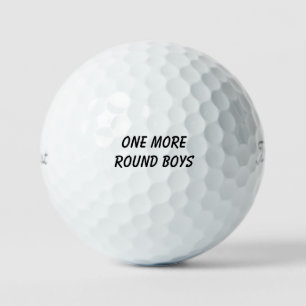 'Eine Runde noch, Jungs' Golfplatz-Hochzeitsgesche Golfball