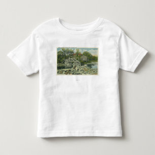 Eine rustikale Brücke an der Perkins-Bucht-Szene Kleinkind T-shirt