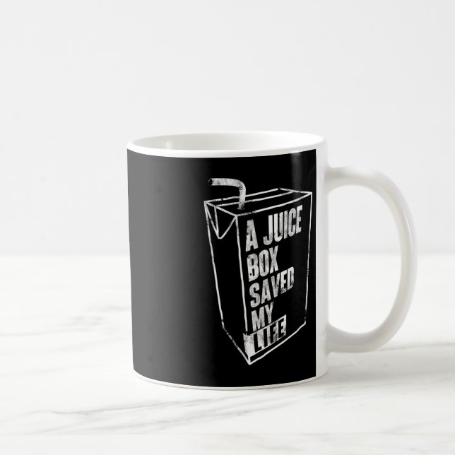 Eine Saftbox Rettete meinen Lebensblutzucker Diabe Kaffeetasse (Rechts)