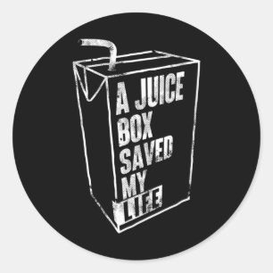 Eine Saftbox Rettete meinen Lebensblutzucker Diabe Runder Aufkleber