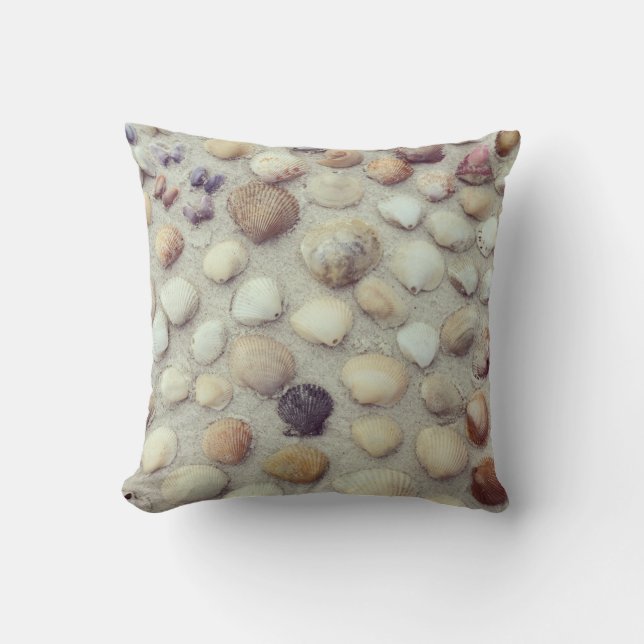 Eine Sammlung Seashells Kissen (Vorderseite)