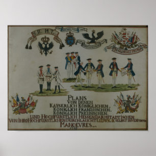 Eine Sammlung von Manövrierplänen Poster