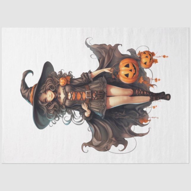 Eine Sammlung zur Gestaltung von Halloween-Kostüme Seidenpapier (Vorderseite)