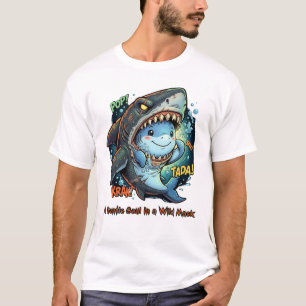 Eine sanfte Seele in einer wilden Maske Süßer Hai T-Shirt
