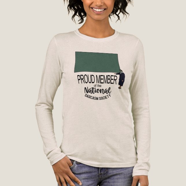 Eine sarkastische Präsentation - Leer für eigenen  Tri-Blend Shirt (Vorderseite)