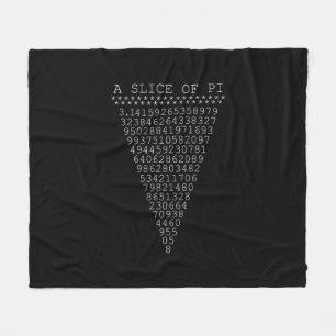 Eine Scheibe Pi-Dreieck Fleecedecke