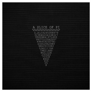 Eine Scheibe Pi-Dreieck Stoff