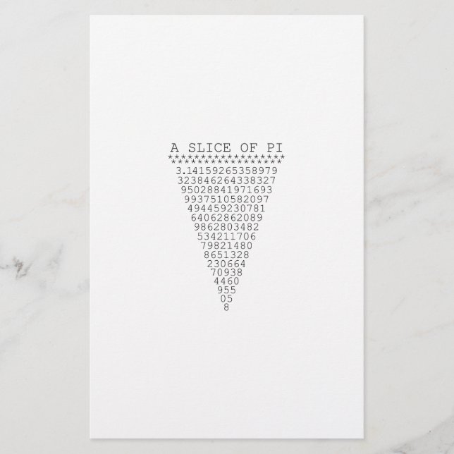 Eine Scheibe von PU-Darstellung Briefpapier (Vorderseite)