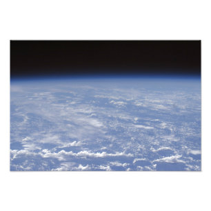 Eine schiefe Horizontansicht des atmosphe der Erde Fotodruck