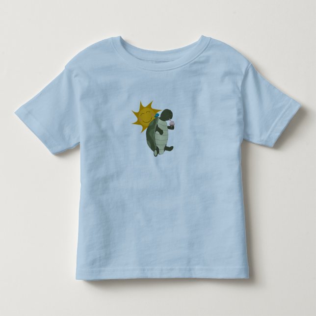 Eine Schildkröte, die Eiscreme-Shirt isst Kleinkind T-shirt (Vorderseite)
