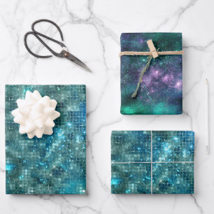 Eine schimmernde Galaxie-Serie Design 7   Geschenkpapier Set