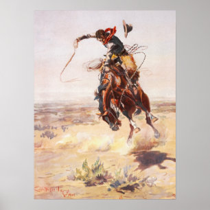 Eine schlechte Hoss Charles Russell schöne Kunst Poster