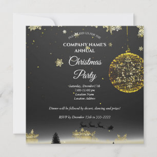 Eine schlichte, elegante Weihnachtszeit-Party Einl