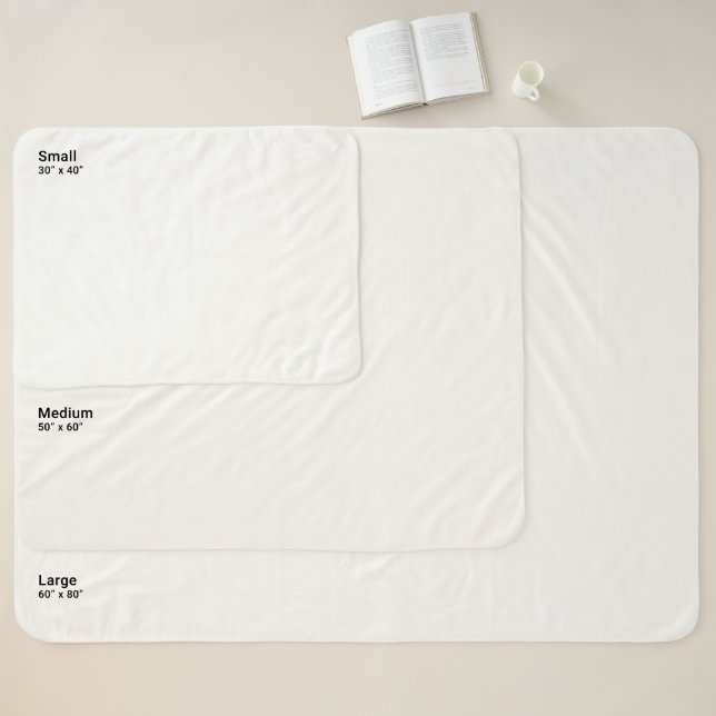 eine Schmetterlingsdecke Sherpadecke (Größentabelle)