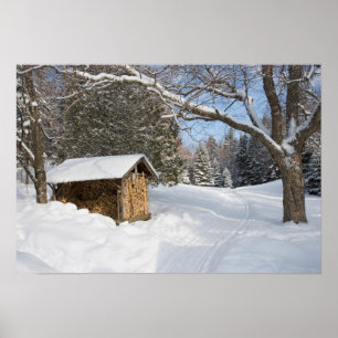 Eine schneebedeckte Szene in dem AMCs wenigen Poster