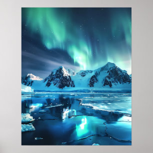 Eine schöne Aurora Borealis Poster