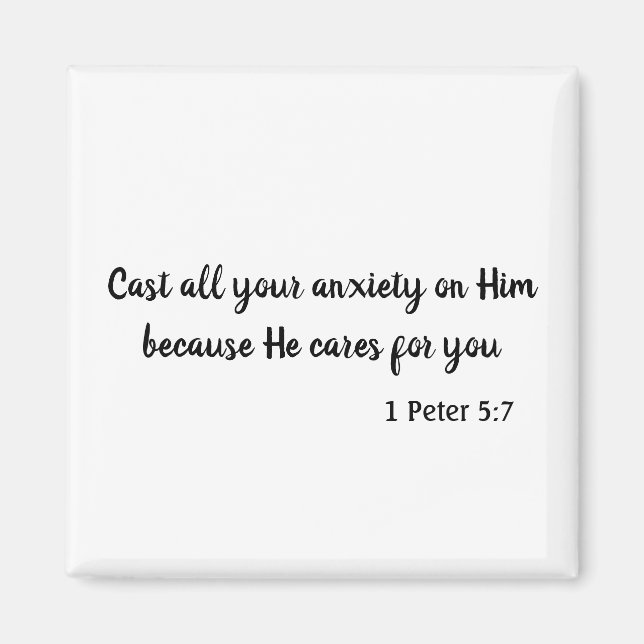 Eine schöne Bibelverse über den Frieden Magnet (Vorne)