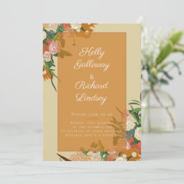 Eine schöne Einladungskarte für Hochzeiten mit Blu