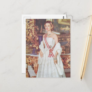 Eine schöne Frau im Jahr 1957 Postkarte