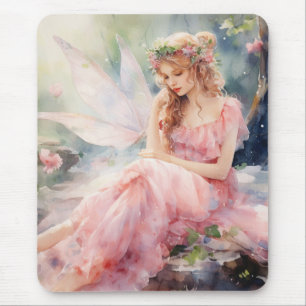Eine schöne Frühlingsfee Mousepad