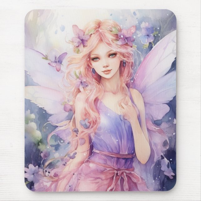 Eine schöne Frühlingsfee Mousepad (Vorne)