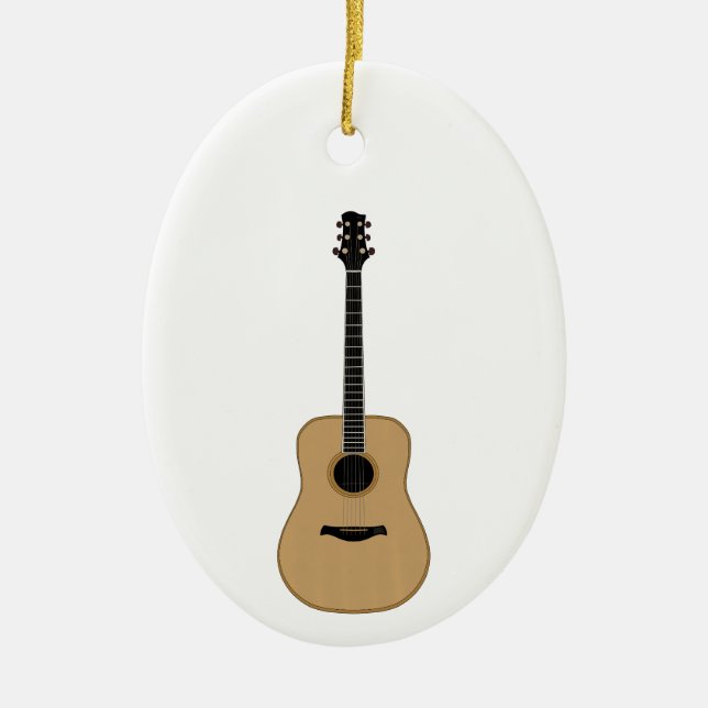 Eine schöne Gitarre Keramik Ornament (Vorne)