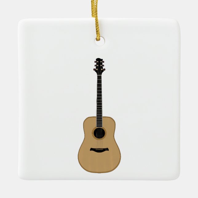 Eine schöne Gitarre Keramikornament (Vorderseite)