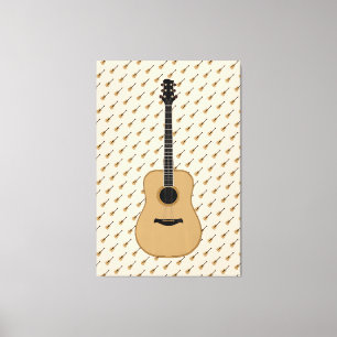Eine schöne Gitarre Leinwanddruck