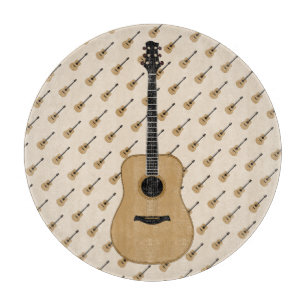 Eine schöne Gitarre Schneidebrett